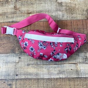 The North Face Pink Floral Waist Crossbody Bag